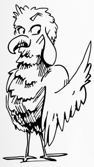 190x337 Funny Cartoon Bird Travel Mug Spreadshirt