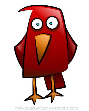 350x435 Bird Drawing