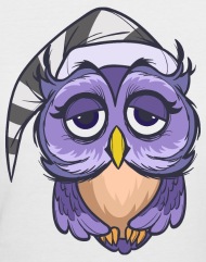 190x241 Cartoon Owl Funny Bird Wildlife Fun Vector Drawing Women's T