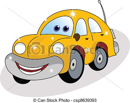 450x355 Funny Yellow Car Illustration Of Funny Yellow Car