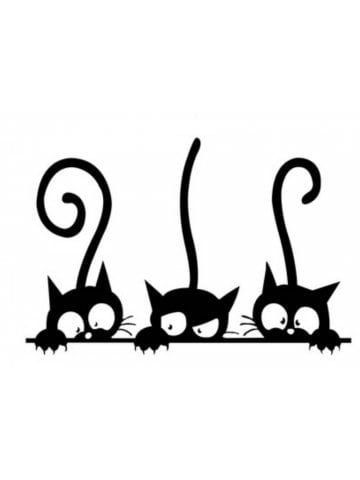 360x480 Funny Cat Wall Stickers Home Decorations Washroom Cat