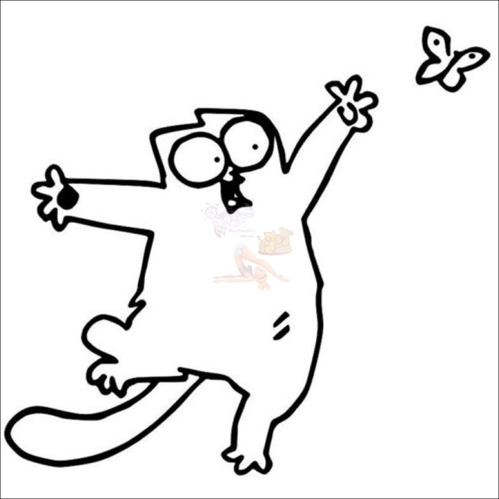 1024x1024 Funny Cat Car Stickers