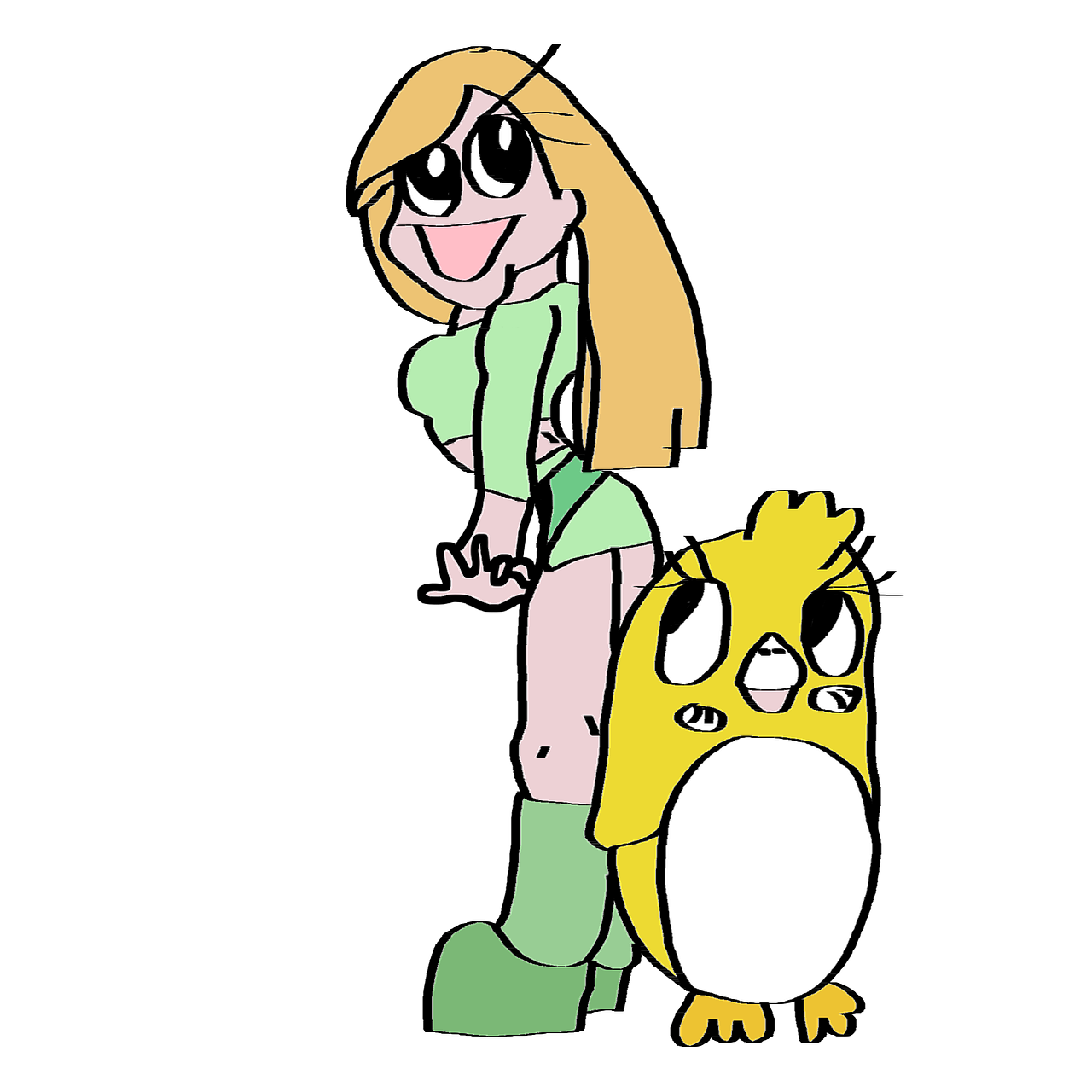 1280x1280 Cartoon Character, Comic, Cartoon, Drawing, Figure