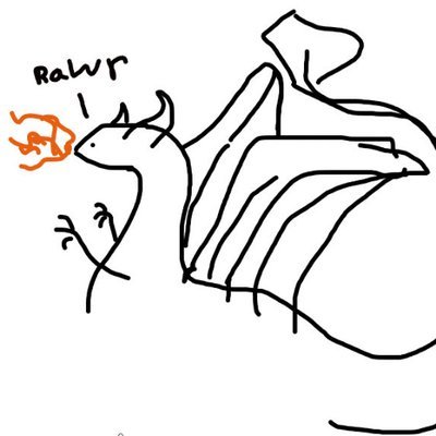 400x400 Really Funny Dragon