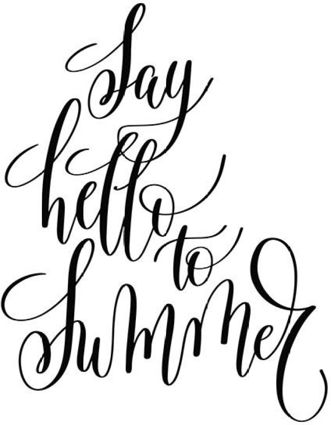 648x832 posters say hello to summer printed poster funny poster