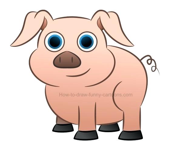 564x497 cute pig drawings cute pig drawing google search funny pig