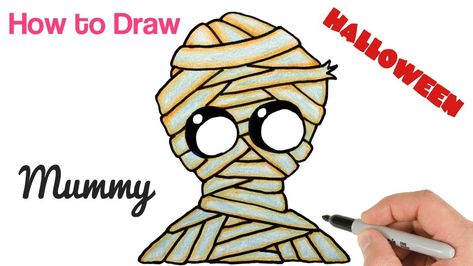 473x266 How To Draw Cute Mummy For Halloween Funny Drawings For Kids