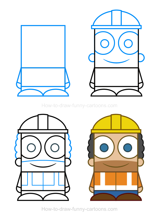 520x712 Construction Worker Clipart In How To Draw Drawings
