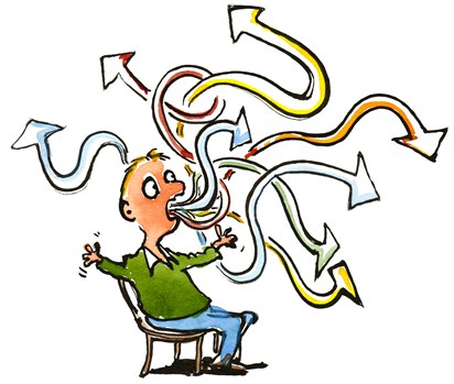 412x349 What Did You Say Funny Illustration About Communication