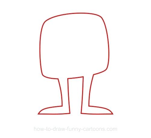 500x457 Simple Monster Drawings