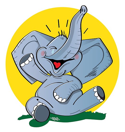 521x550 Funny Elephant Posters