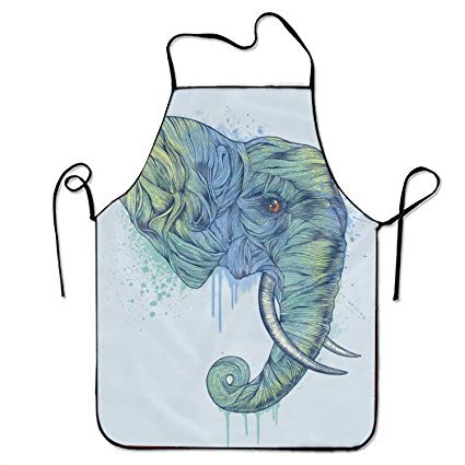 425x425 Funindiy Art Elephant Aprons Simple Bib Aprons