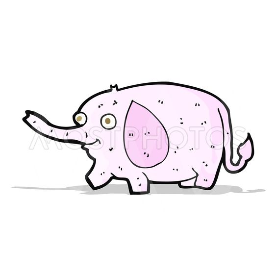 563x563 Cartoon Funny Little Elephant
