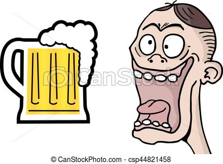 450x331 Design Of Beer And Funny Face Draw