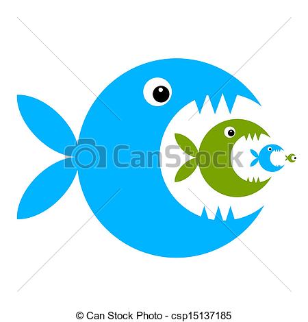 450x470 Funny Fish Cartoon For Your Design Vector