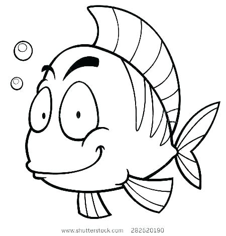450x470 Cute Fish Coloring Pages Zupa