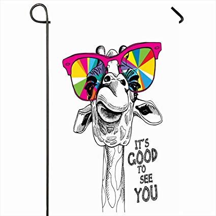 425x425 Ahawoso Outdoor Garden Flags Inch Sketch Pink