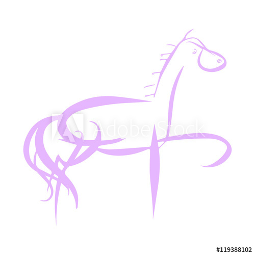500x500 Funny Horse Drawing
