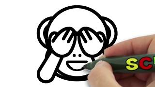 320x180 Funny Monkey Drawing And Coloring For Kids