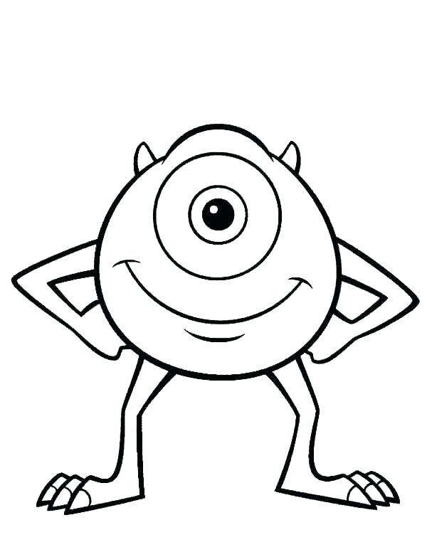 600x776 Drawing Monsters For Kids Monster Coloring Pages For Kids Free