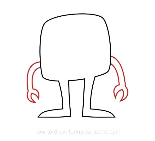 500x457 How To Draw A Monster Step