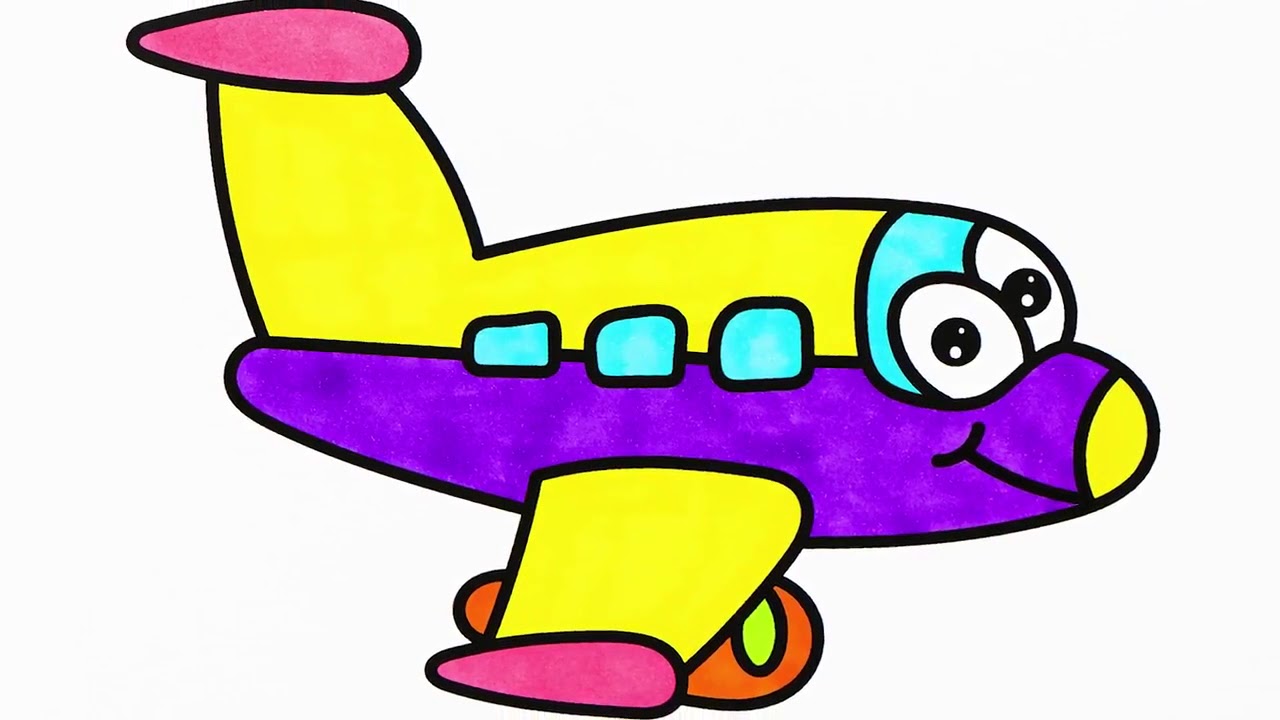 1280x720 How To Draw Coloring Book Funny Monster For Children Drawing