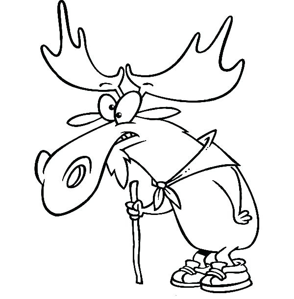 600x612 cartoon moose pictures rigged model max obj funny doppelgunner