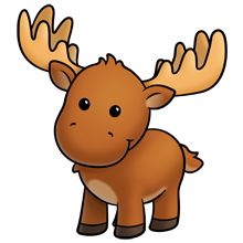 220x220 Funny Moose Clipart