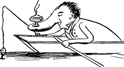 425x231 Laminated Poster Black White Sketch Edward Lear Vintage