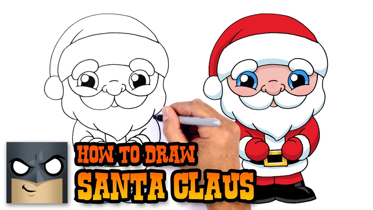 1280x720 How To Draw Santa Claus Christmas Drawing Lesson