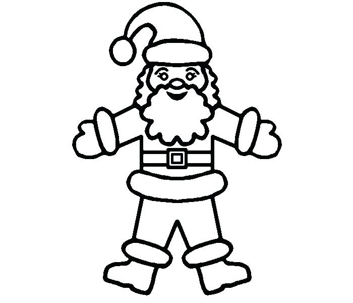 700x600 Santa Coloring Sheets Funny Coloring