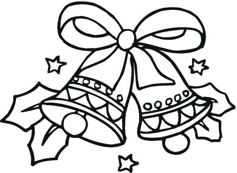 465x339 Xmas Bell Coloring Pages Christmas Colouring Bells