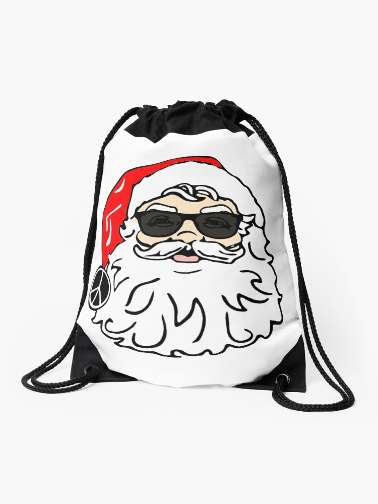 750x1000 hippie santa claus peace sign funny merry christmas hippies peace