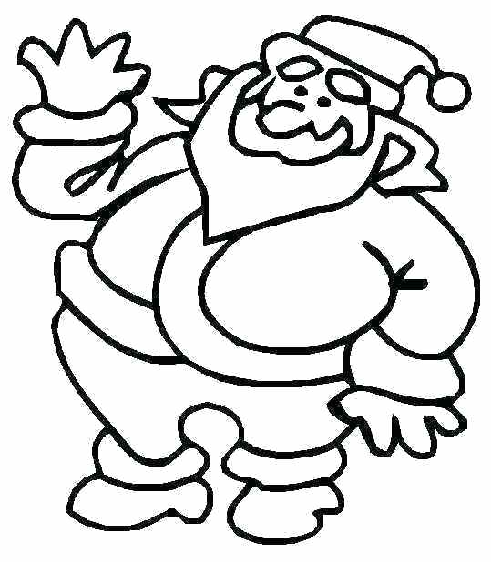539x618 Coloring Pictures Of Santa Claus Vector Line Art For Coloring Free