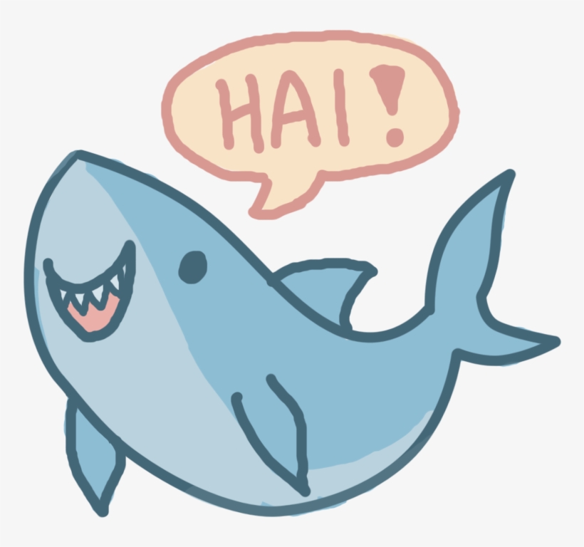 820x768 Shark Drawing Kawaii