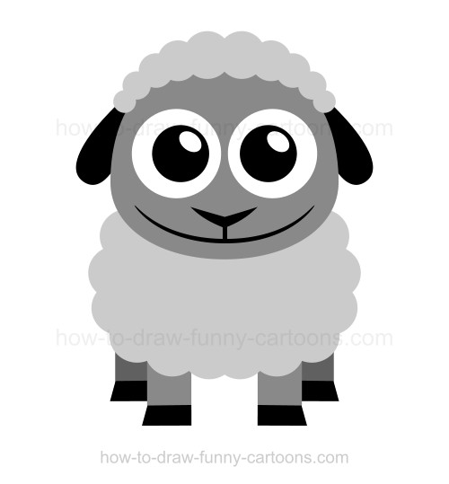 500x539 How To Draw A Sheep