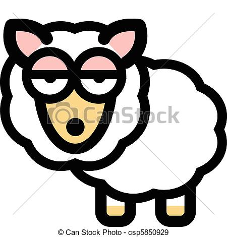 450x470 Sheep In Funny Cartoon Style Cute, Funny Sheep In Simple Stylized