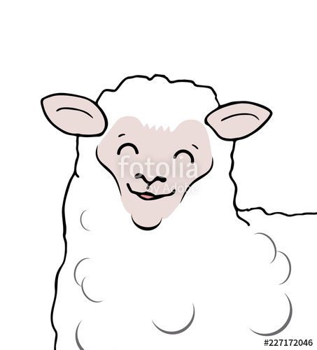 453x500 Funny Sheep Draw Stock Image And Royalty Free Vector