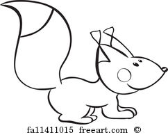 242x194 Free Art Print Of Funny Squirrel Cartoon Illustration Of Funny