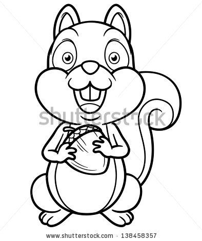 394x470 Squirrel Outline Stock Images, Royalty Free Images Vectors