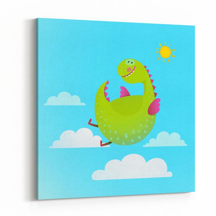 700x700 Dragon Flying In Sky Colorful Cartoon For Kids Dragon Flying Fun