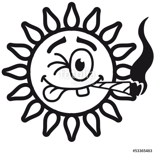 500x500 Funny Joint Smoking Sun Stock Photo And Royalty Free Images