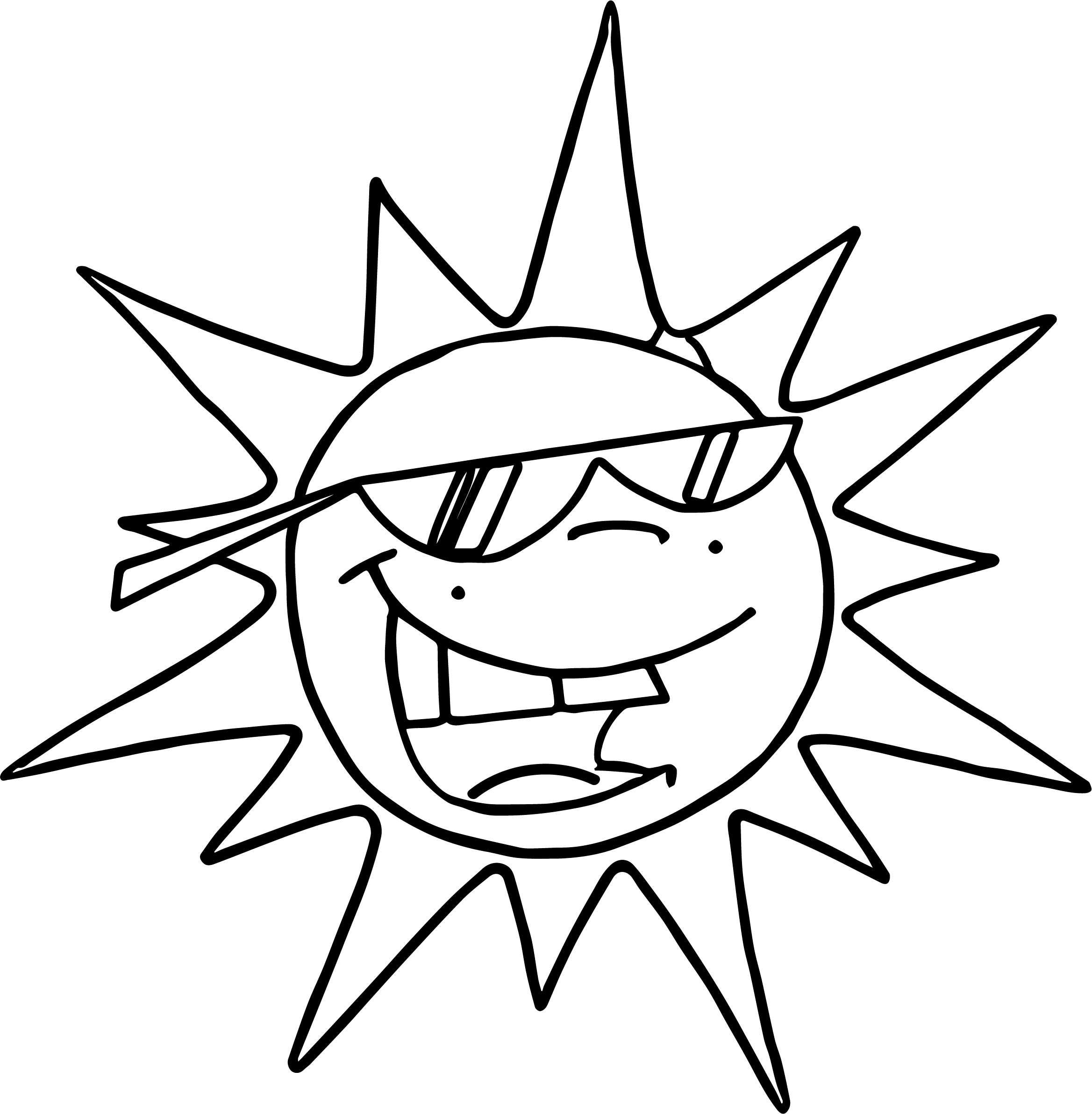 2337x2384 Summer Funny Sun Coloring