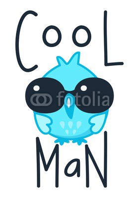 280x400 Owl, Sun Glasses, Cool, Cartoon, Vector, Cute, Set, Bird, Design