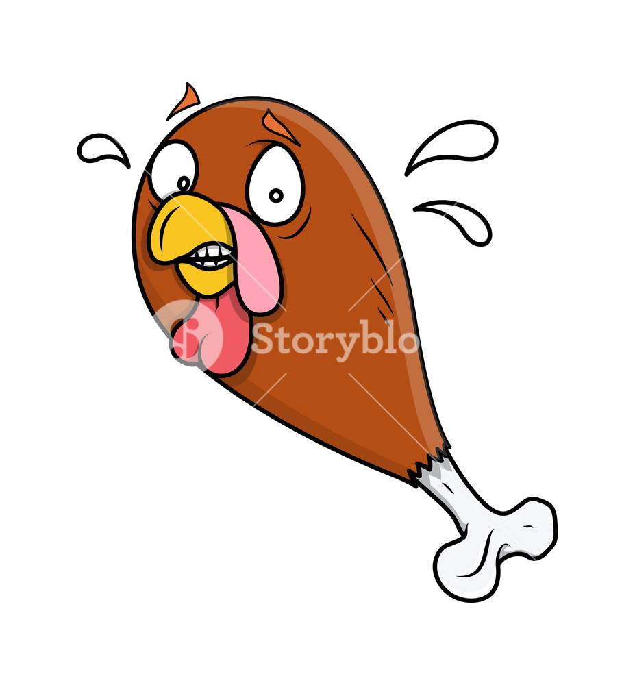 927x1000 Turkey Chicken With Funny Face Royalty Free Stock Image