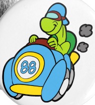 190x210 Funny Cool Cute Turtle Small Buttons Spreadshirt