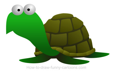 400x255 Drawing A Turtle Cartoon