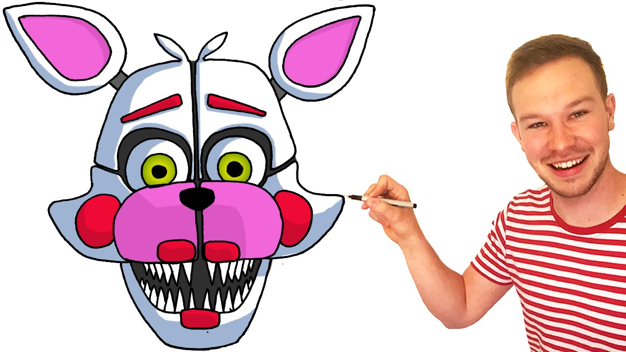 1280x720 How To Draw Funtime Foxy From Fnaf Sister Location