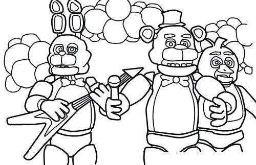 500x323 Funtime Foxy Colouring Pages Draw Coloring Book