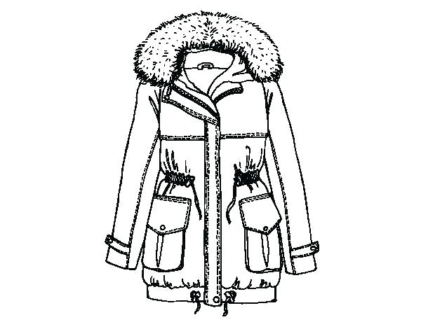 600x470 Winter Clothes Coloring Pages Winter Clothes Coloring Pages Scarf